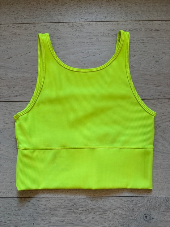 lululemon athletica Tops - Lululemon Power Pivot Ribbed Tank in Highlight Yellow Size 8